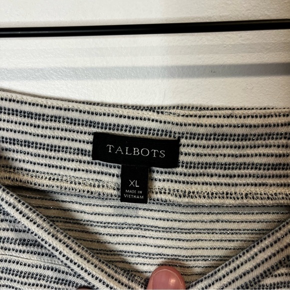 Women’s | Talbots Box Collar Striped Shirt | XL - Picture 4 of 8